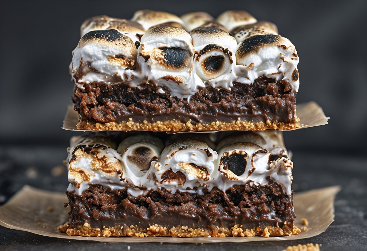 s'mores brownies